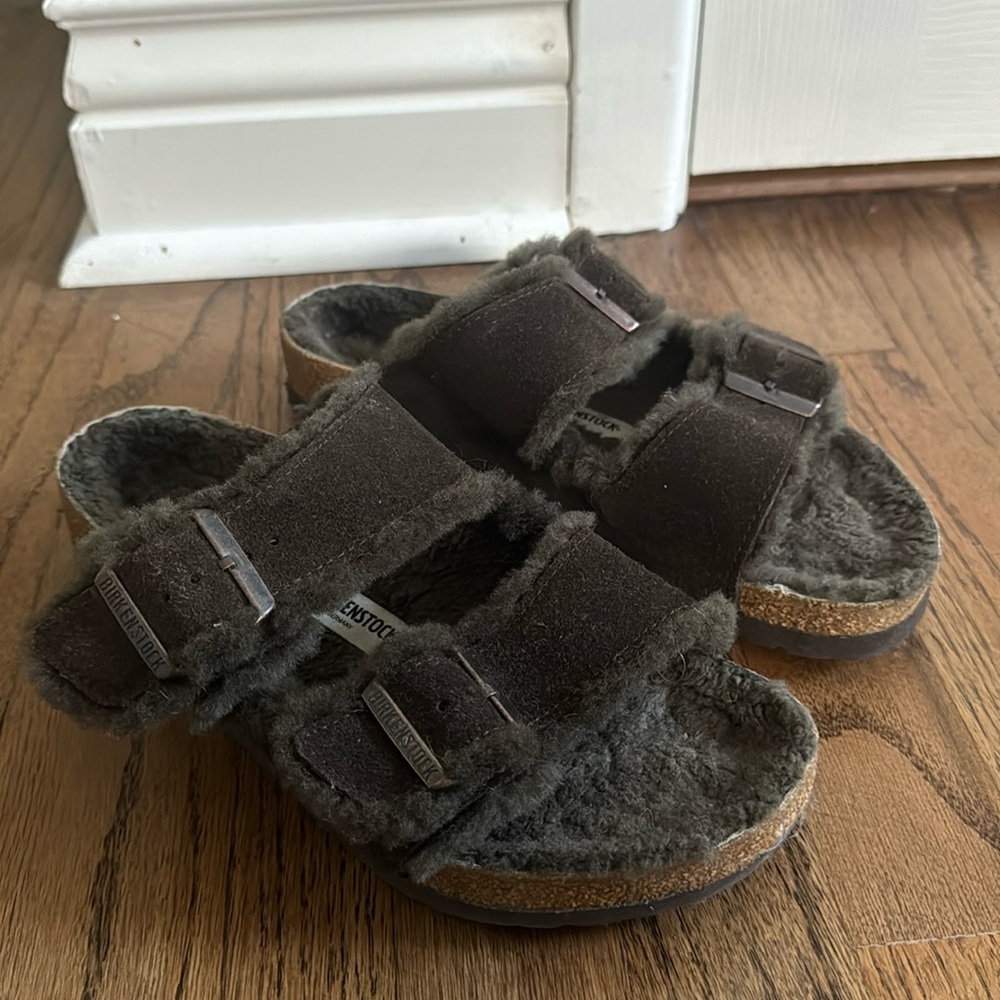 Birkenstock Size 39 Brown Sherpa
